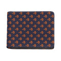 Orange Bullseye Target Pattern Print Bifold Wallet