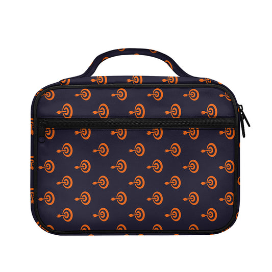 Orange Bullseye Target Pattern Print Briefcase Bible Bag