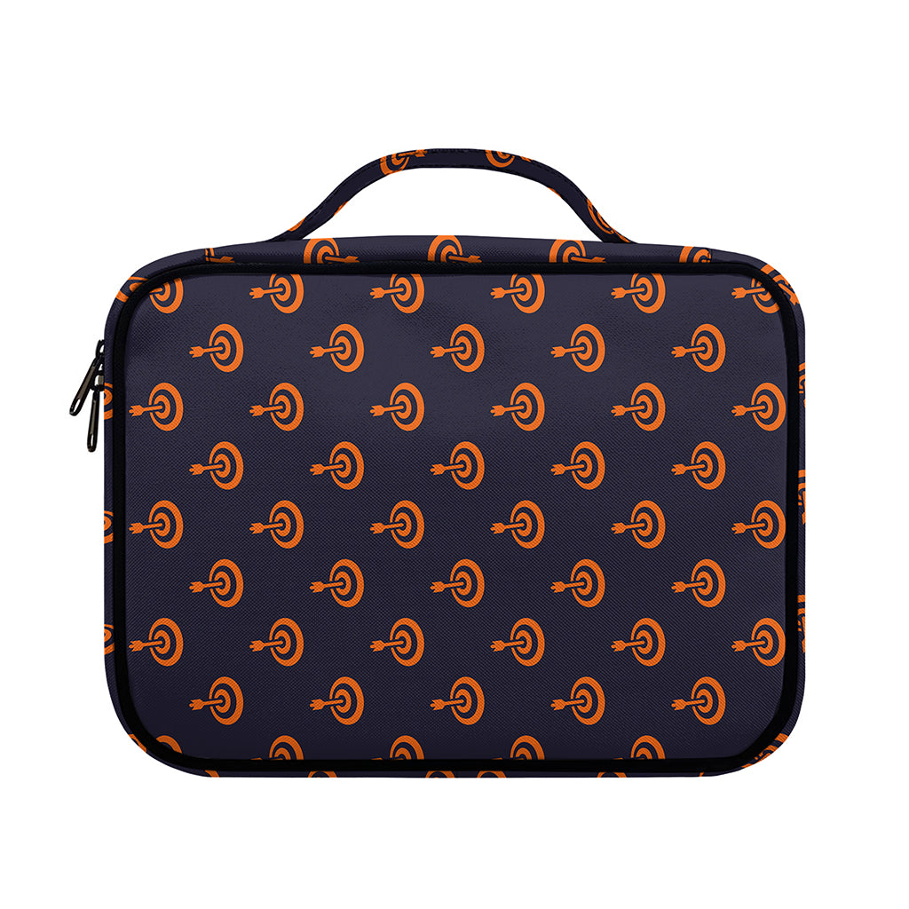 Orange Bullseye Target Pattern Print Briefcase Bible Bag