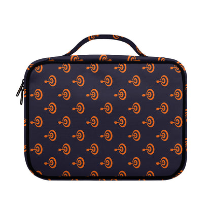 Orange Bullseye Target Pattern Print Briefcase Bible Bag