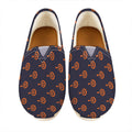 Orange Bullseye Target Pattern Print Casual Shoes