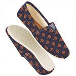 Orange Bullseye Target Pattern Print Casual Shoes