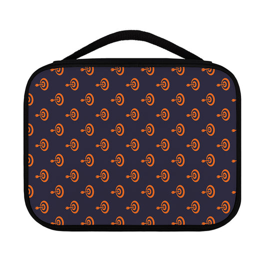 Orange Bullseye Target Pattern Print Classic Bible Case
