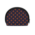 Orange Bullseye Target Pattern Print Coin Purse