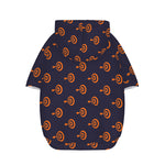 Orange Bullseye Target Pattern Print Dog Zip Up Hoodie