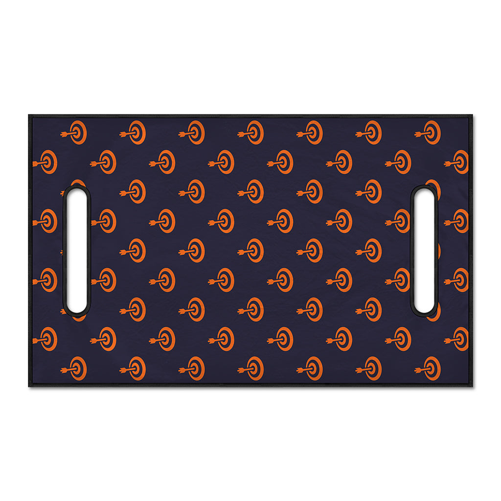 Orange Bullseye Target Pattern Print Golf Cart Seat Cover