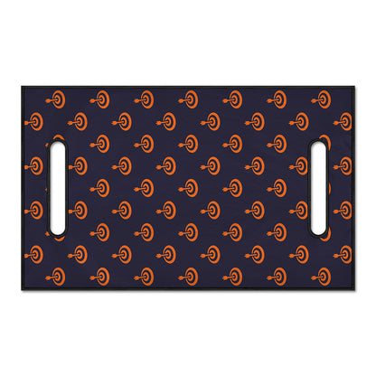 Orange Bullseye Target Pattern Print Golf Cart Seat Cover