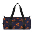 Orange Bullseye Target Pattern Print Gym Bag