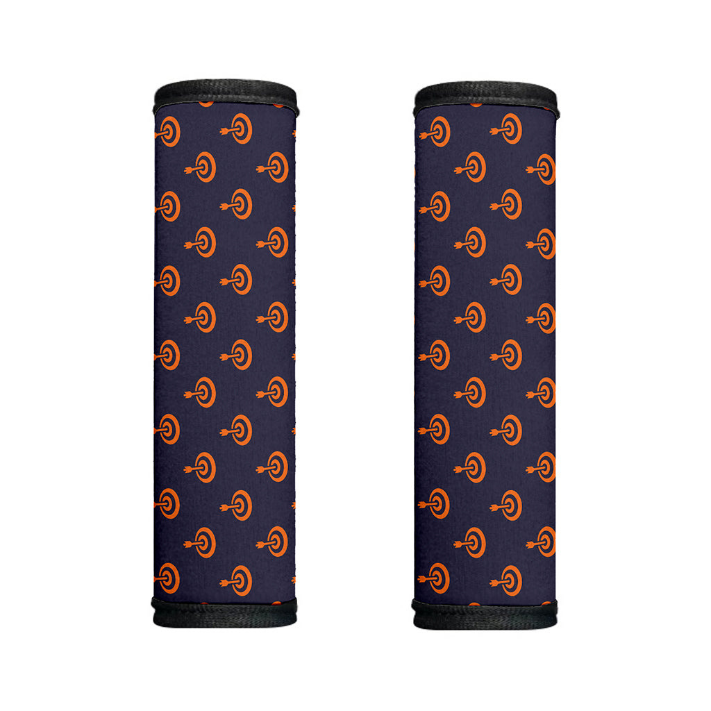Orange Bullseye Target Pattern Print Handle Covers