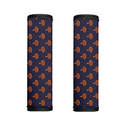 Orange Bullseye Target Pattern Print Handle Covers