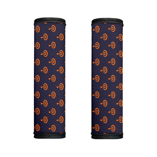 Orange Bullseye Target Pattern Print Handle Covers