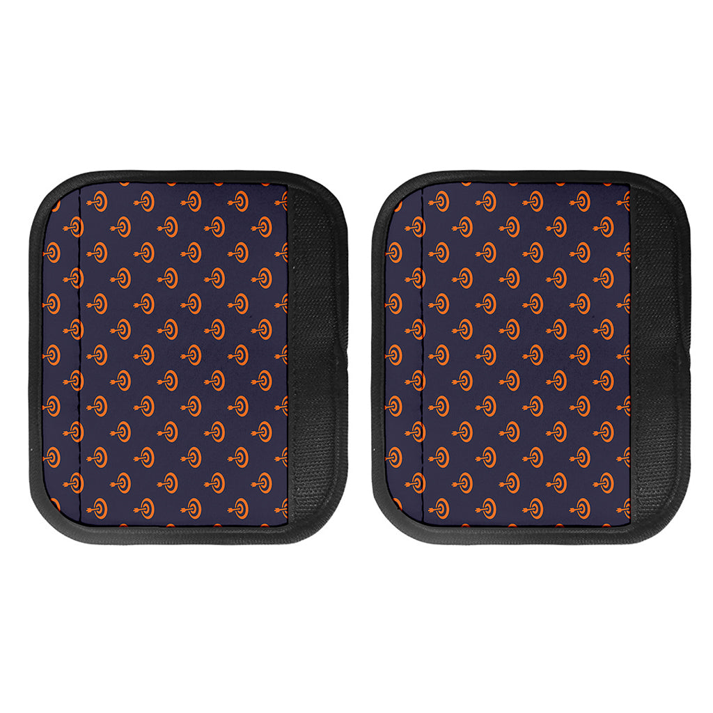 Orange Bullseye Target Pattern Print Handle Covers