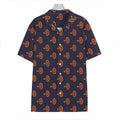 Orange Bullseye Target Pattern Print Hawaiian Shirt