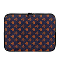 Orange Bullseye Target Pattern Print Laptop Sleeve
