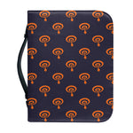 Orange Bullseye Target Pattern Print Leather Bible Cover