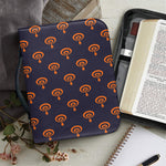 Orange Bullseye Target Pattern Print Leather Bible Cover