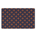 Orange Bullseye Target Pattern Print Polyester Doormat