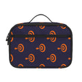 Orange Bullseye Target Pattern Print Portable Lunch Bag