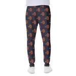 Orange Bullseye Target Pattern Print Scuba Joggers