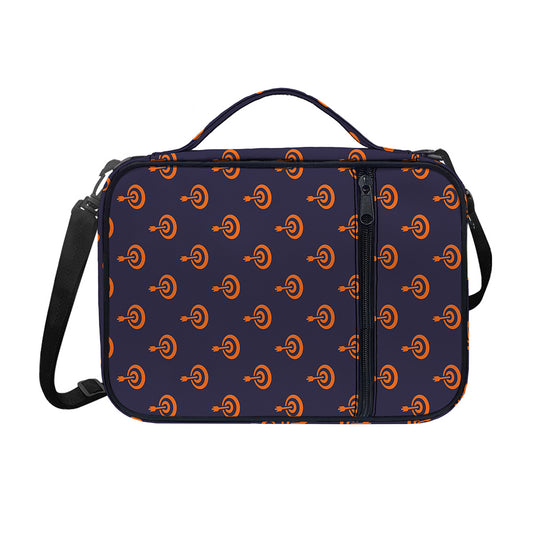 Orange Bullseye Target Pattern Print Shoulder Strap Bible Bag