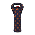 Orange Bullseye Target Pattern Print Single Neoprene Wine Tote