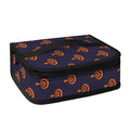 Orange Bullseye Target Pattern Print Small Lunch Bag