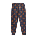Orange Bullseye Target Pattern Print Sweatpants