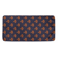 Orange Bullseye Target Pattern Print Towel