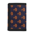 Orange Bullseye Target Pattern Print Trifold Wallet