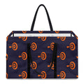 Orange Bullseye Target Pattern Print Utility Tote Bag