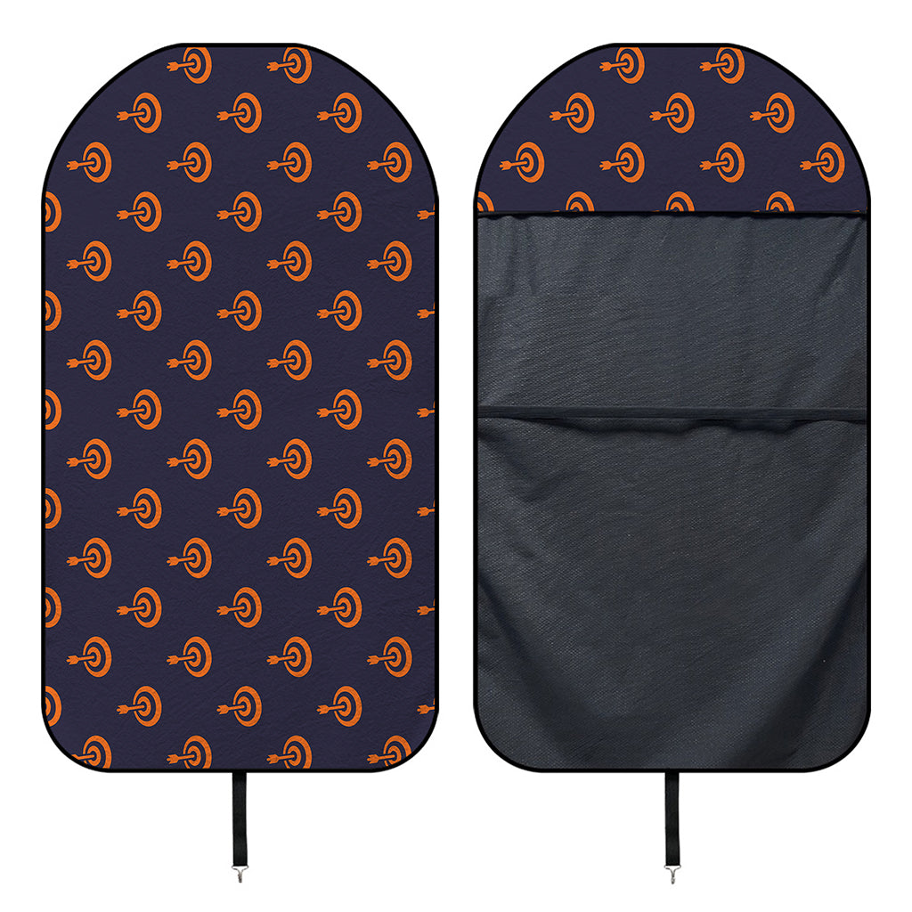 Orange Bullseye Target Pattern Print Waterproof Car Seat Cover