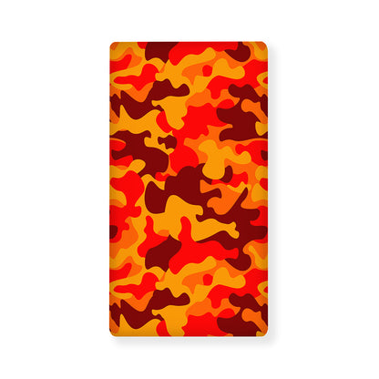 Orange Camouflage Print Baby Crib Sheet
