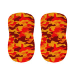 Orange Camouflage Print Bar Stool Covers