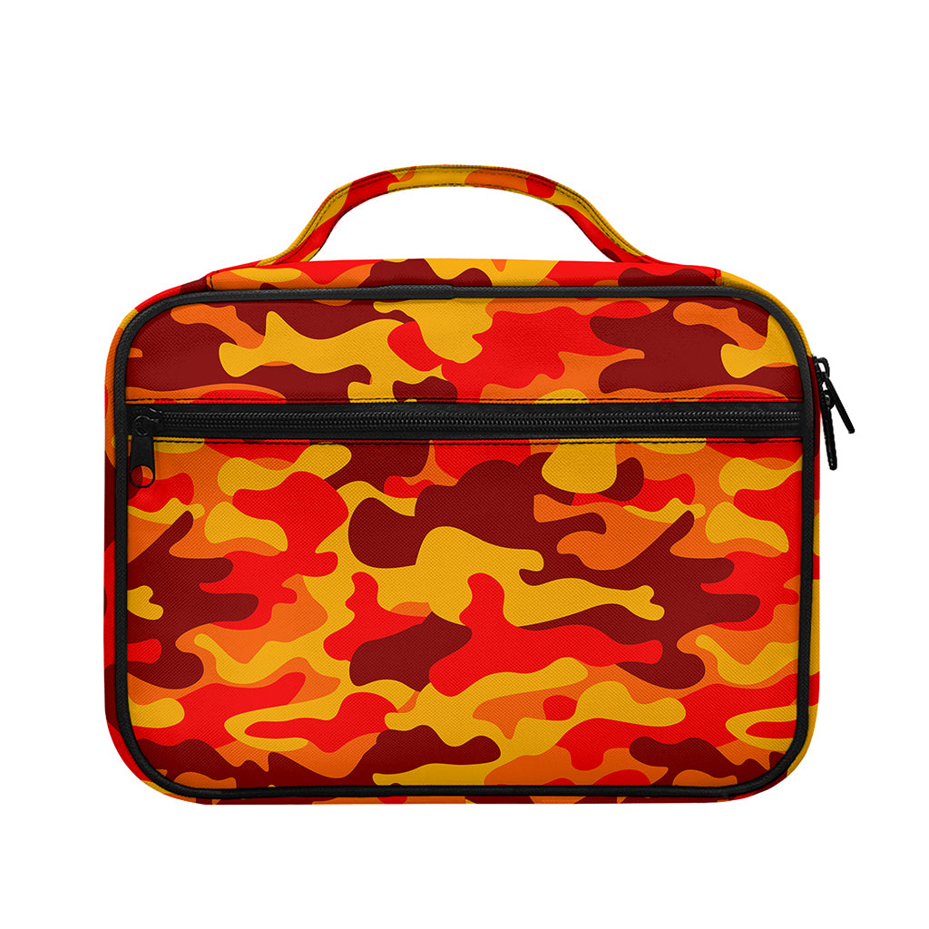 Orange Camouflage Print Briefcase Bible Bag