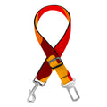 Orange Camouflage Print Dog Seat Belt