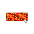 Orange Camouflage Print Extended Mouse Pad