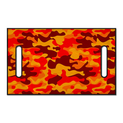 Orange Camouflage Print Golf Cart Seat Cover