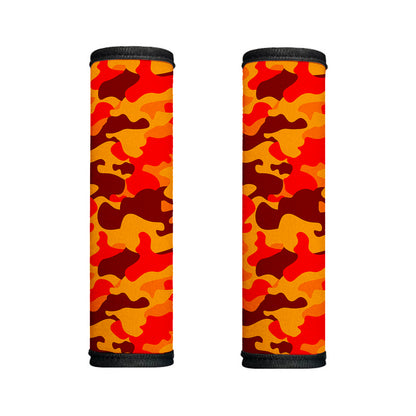 Orange Camouflage Print Handle Covers