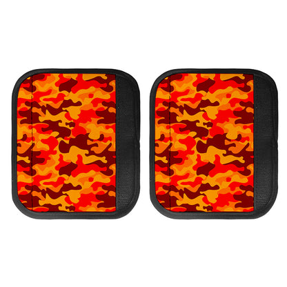 Orange Camouflage Print Handle Covers
