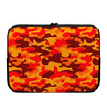 Orange Camouflage Print Laptop Sleeve