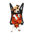 Orange Camouflage Print Pet Carrier Backpack