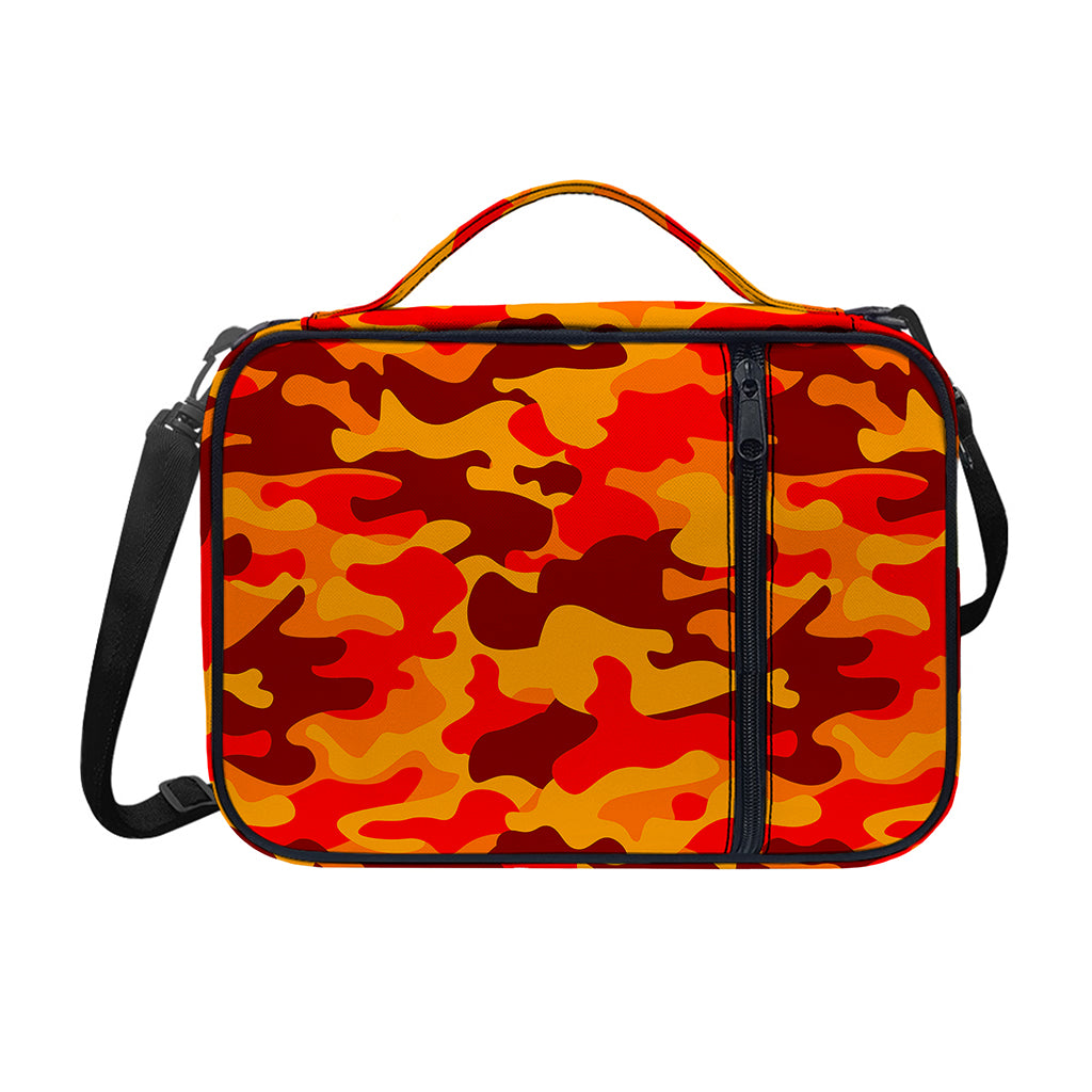 Orange Camouflage Print Shoulder Strap Bible Bag