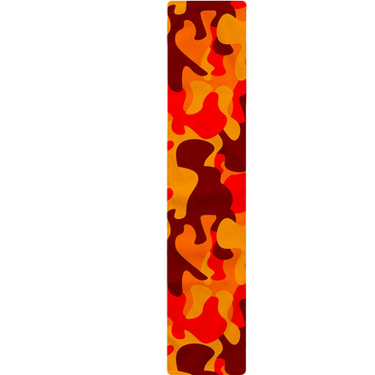 Orange Camouflage Print Table Runner