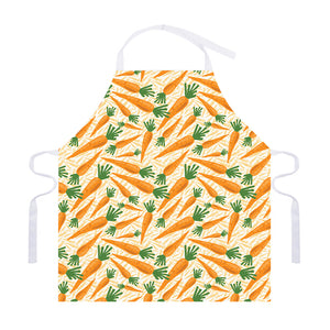 Orange Carrot Pattern Print Adjustable Apron