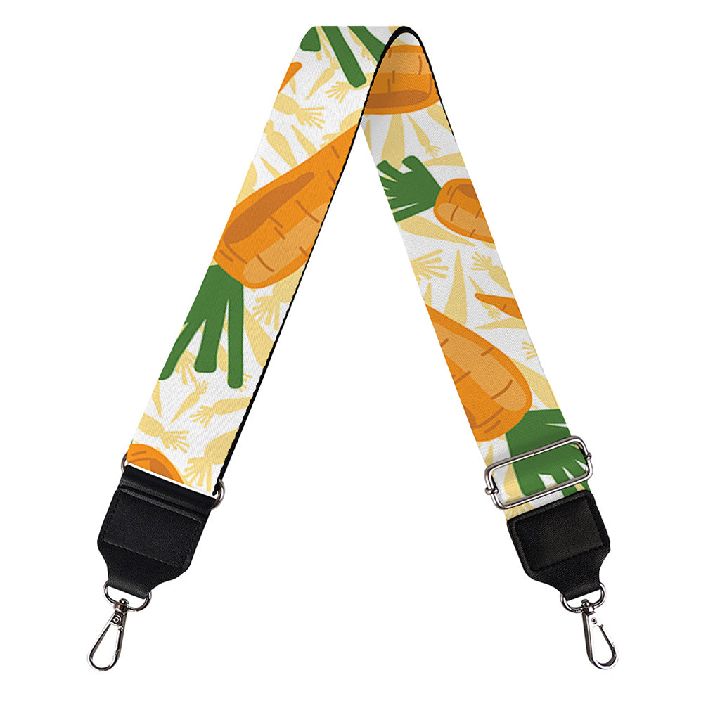 Orange Carrot Pattern Print Bag Strap