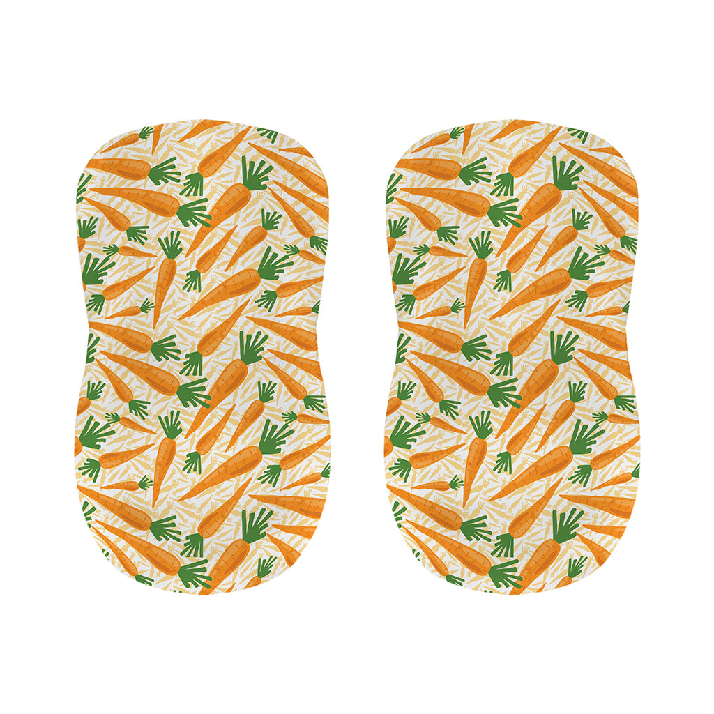 Orange Carrot Pattern Print Bar Stool Covers