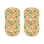 Orange Carrot Pattern Print Bar Stool Covers