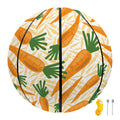 Orange Carrot Pattern Print Basketball