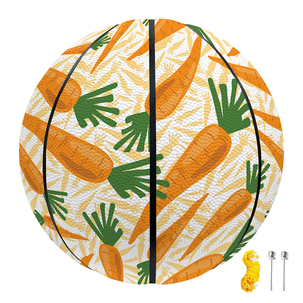 Orange Carrot Pattern Print Basketball