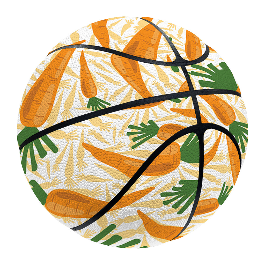 Orange Carrot Pattern Print Basketball